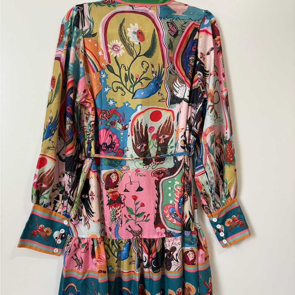 New Colorful Button-Down Dress - Picture 4 of 6